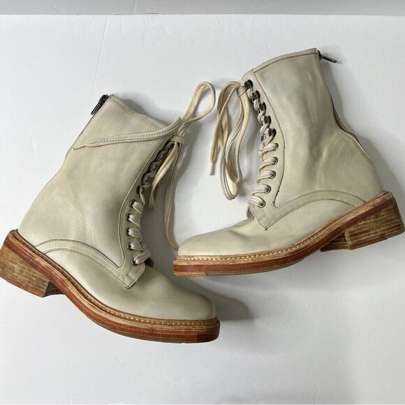 Free People Santa Fe Lace Up Boots combat boots Sz 8 - Picture 1 of 10